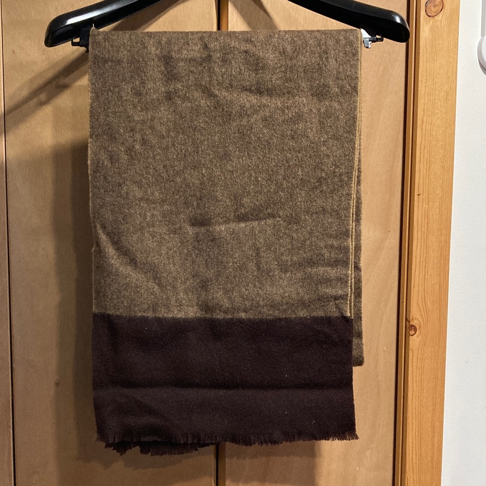 Brown and Dark Brown Scarf